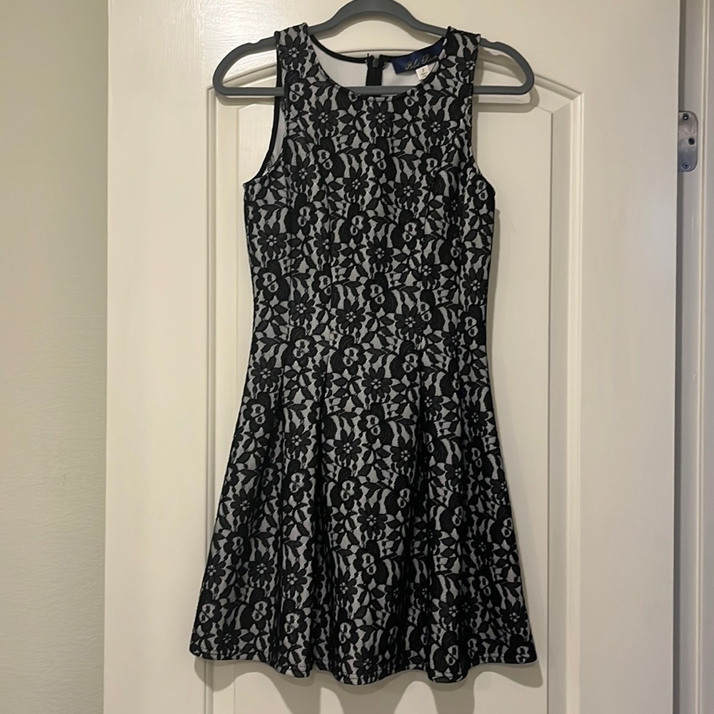 Black lace dress